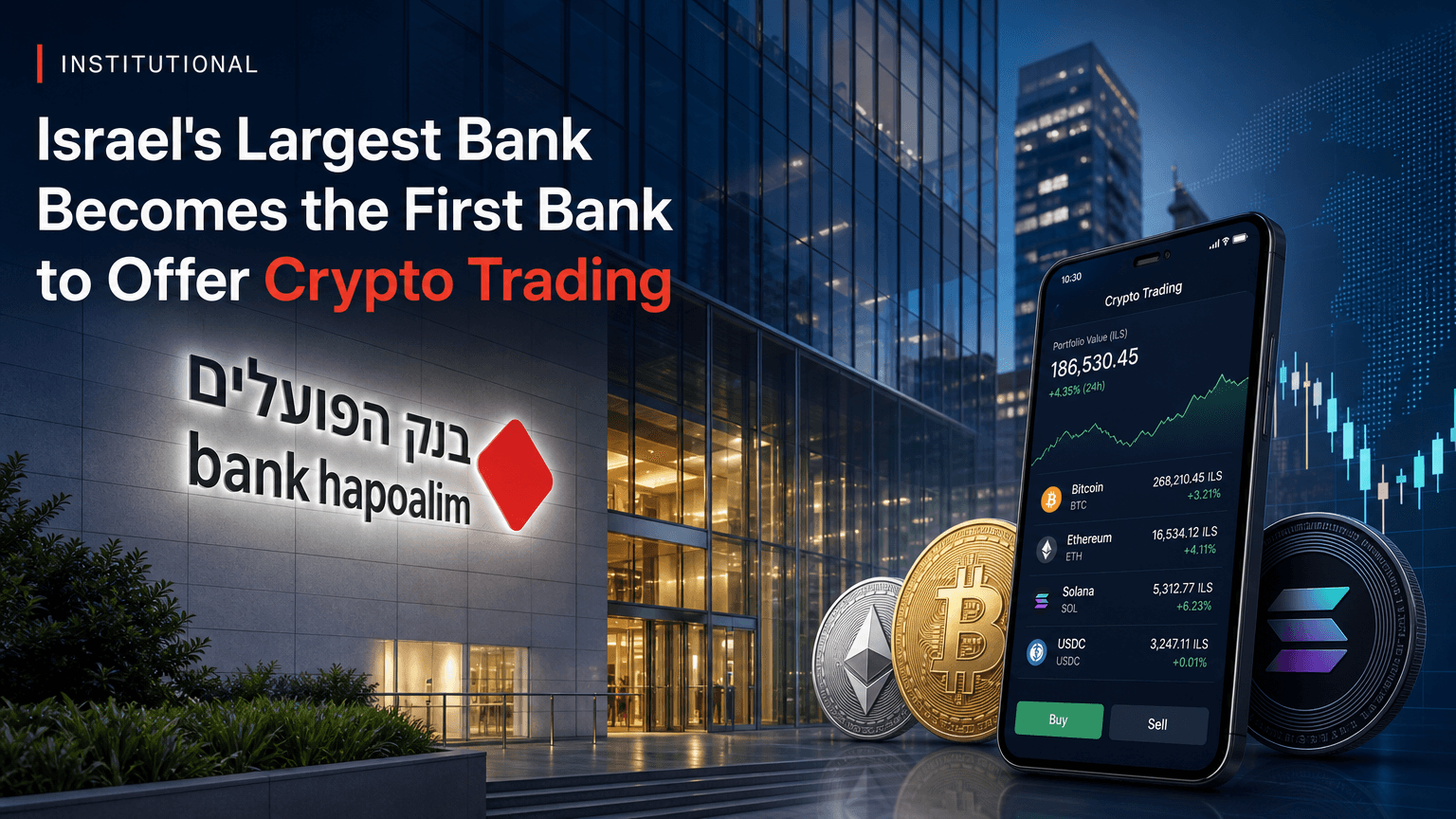 institutional-israels-largest-bank-becomes-the-first-bank-to-offer-crypto-trading