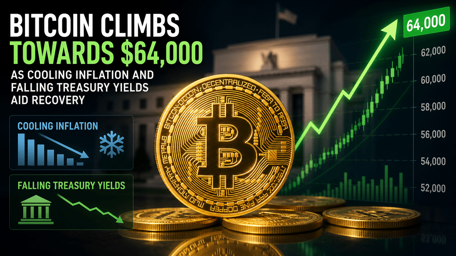 bitcoin-climbs-towards-64000-as-cooling-inflation-and-falling-treasury-yields-aid-recovery